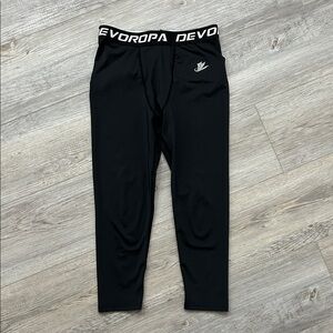 Kids Black Leggings for Sports